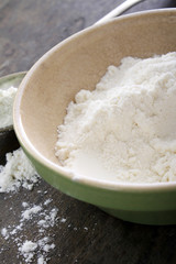 wheat flour in dish