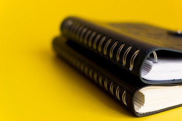 two notebook side spring closeup