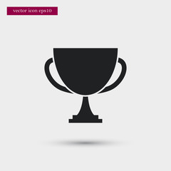 Winner cup icon. Simple victory element illustration. Champion symbol design from sport collection. Can be used in web and mobile.