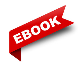 red vector banner ribbon ebook