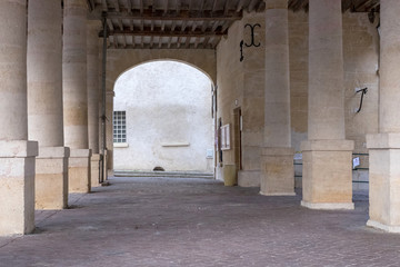 Fototapeta premium Halle et Mairie de La Roche Guyon (Vald'Oise, France)