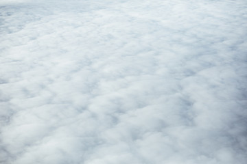 high sky above the clouds background