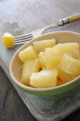 prepared pineapple segments