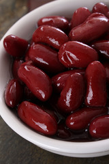 red kidney beans in white dish