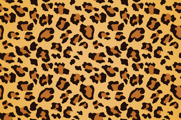 Leopard seamless pattern. Animal print. Vector background. © Aygun