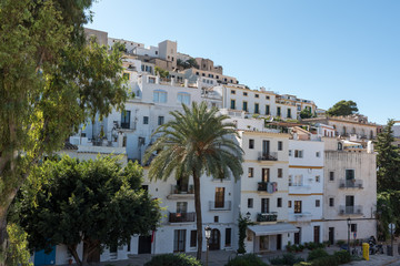 Fototapeta na wymiar Lovely Typical buildings in Ibiza