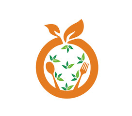 restaurant organic food logo