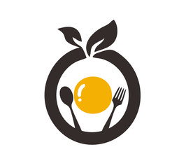 restaurant organic food logo