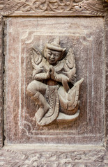 Steinfigur in Shwenandaw Kloster, Myanmar