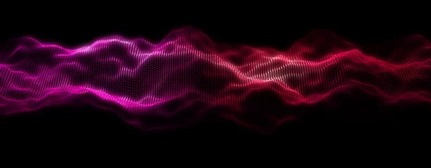 Rolgordijnen Music abstract background. Equalizer for music, showing sound waves with musical waves, background equalizer. 3d rendering. © samserius