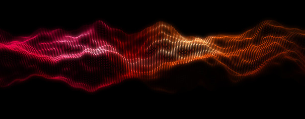 Music abstract background. Equalizer for music, showing sound waves with musical waves, background...