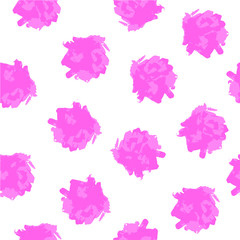 Seamless pattern with handpainted watercolor shapes