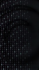 Ethereum classic and currency on a dark background. Digital crypto symbol. Currency wave effect, market fluctuations. Business concept. 3D illustration