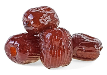 Dates isolated on white background