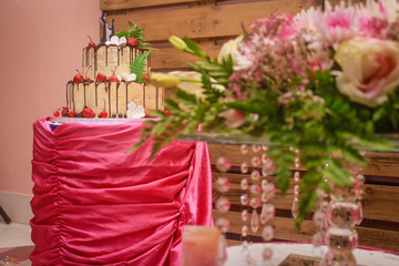 Bolo , Cake , Catering, branco, Evento, beldade, flor, condecoração, corda, vermelho,...