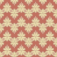 Fototapeta premium Abstract floral background. Seamless pattern. Fabric, surface design. Vector illustration