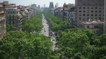 Passeig de Gracia Barcelona Time lapse