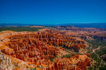 Superb view of Inspiration Point of Bryce Canyon National Park at Utah