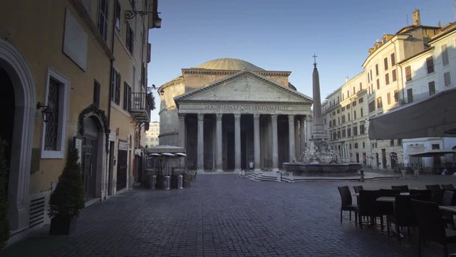 Pantheon in early morning, Rome, Italy