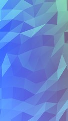 Abstract triangle geometrical blue background. Geometric origami style with gradient. 3D illustration