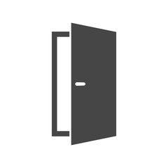 Open door simple vector icon