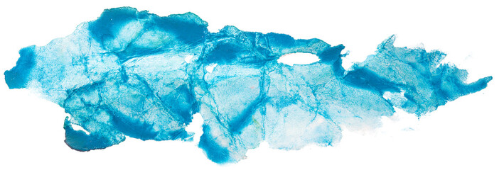 blue aquamarine texture watercolor on paper