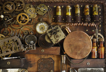 Steampunk ingranaggi antichi 