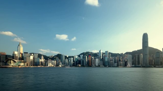 Hong Kong sunset, time lapse