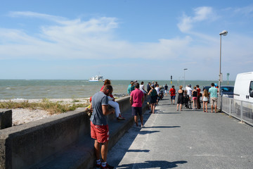 arriv&eacute;e de l'&Icirc;le d'Aix
