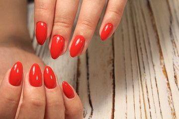 sexy red manicure