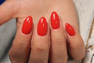 beautiful gel lacquer manicure