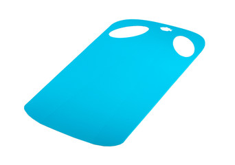 plastic kitchen cutting board isolated on the white