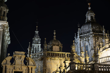 Fototapeta na wymiar Grand Cathedral of Santiago de Compostela, Spain
