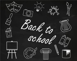 Back to school. art lesson