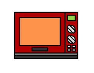 電子レンジ赤(緑、加熱)