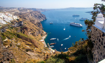 Naklejka premium Santorini Oia Greece Holiday