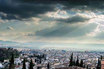 Obraz premium Cityscape of Granada, Spain