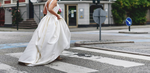 Bride in a wedding dress