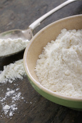 wheat flour in dish