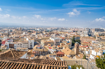 Cityscape of Granada, Spain