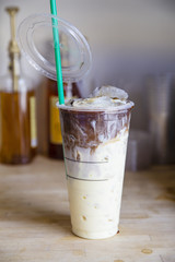 Iced carmel latte