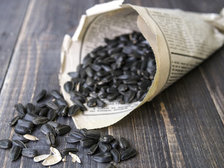 A bunch of sunflower Seeds