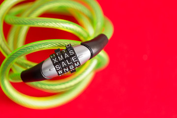 Plastic covered bike cable and combination lock