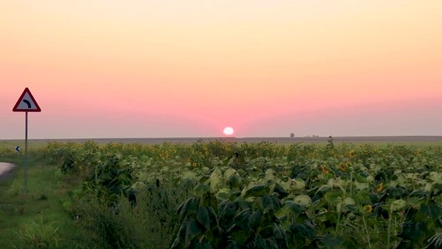 Beautiful sunrise in Baranda