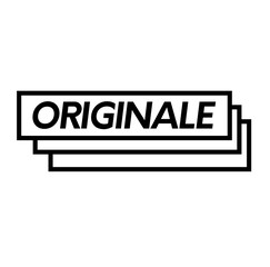 original stamp on white