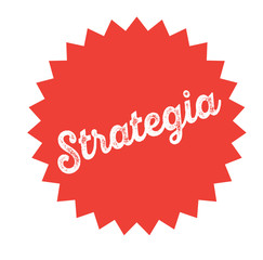 strategy stamp on white
