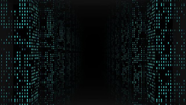 Digital Tunnel Background Seamless Loop