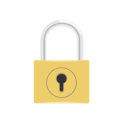 Lock Icon.  illustration,