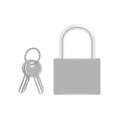 Lock Icon.  illustration,