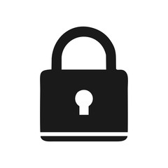 Lock Icon.  illustration,